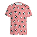 Cute Baby Panda Pattern Print Men's Athletic T-Shirt