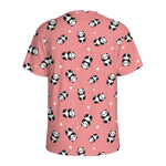 Cute Baby Panda Pattern Print Men's Sports T-Shirt