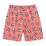 Cute Baby Panda Pattern Print Men's Swim Trunks