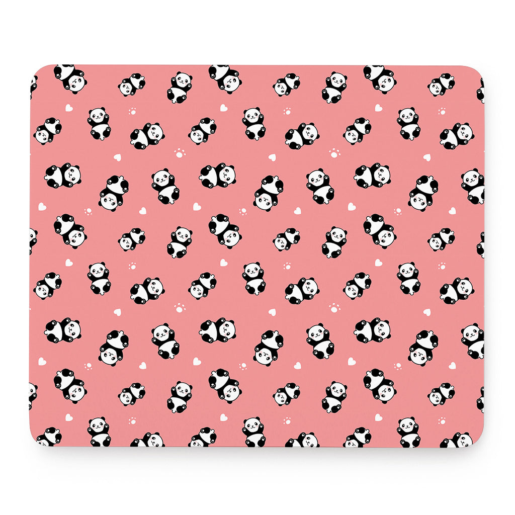 Cute Baby Panda Pattern Print Mouse Pad