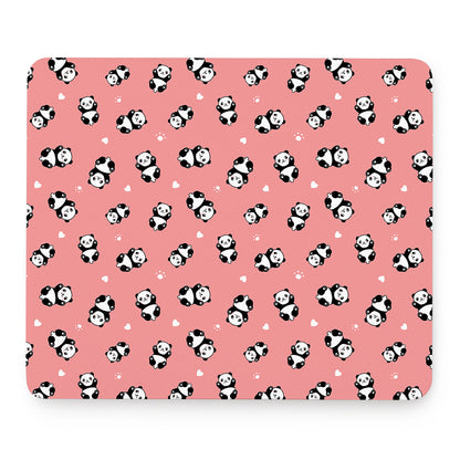 Cute Baby Panda Pattern Print Mouse Pad