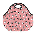 Cute Baby Panda Pattern Print Neoprene Lunch Bag