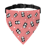 Cute Baby Panda Pattern Print Over The Collar Dog Bandana