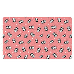 Cute Baby Panda Pattern Print Polyester Doormat