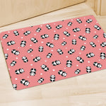 Cute Baby Panda Pattern Print Polyester Doormat