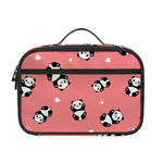 Cute Baby Panda Pattern Print Portable Lunch Bag