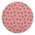 Cute Baby Panda Pattern Print Round Blanket