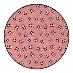 Cute Baby Panda Pattern Print Round Floor Mat