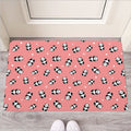 Cute Baby Panda Pattern Print Rubber Doormat