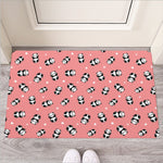 Cute Baby Panda Pattern Print Rubber Doormat