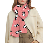 Cute Baby Panda Pattern Print Scarf