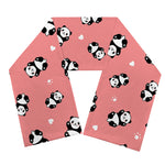 Cute Baby Panda Pattern Print Scarf