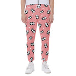 Cute Baby Panda Pattern Print Scuba Joggers