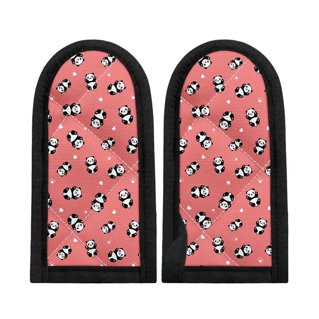 Cute Baby Panda Pattern Print Skillet Handle Cover