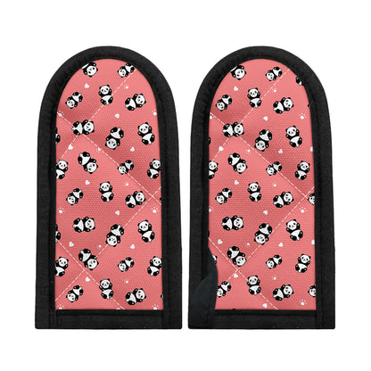 Cute Baby Panda Pattern Print Skillet Handle Cover