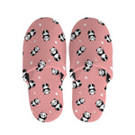 Cute Baby Panda Pattern Print Slippers