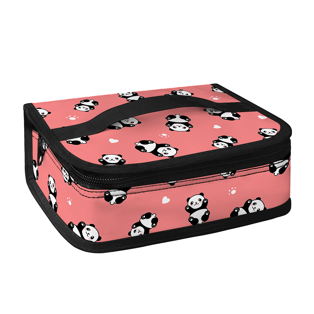 Cute Baby Panda Pattern Print Small Lunch Bag