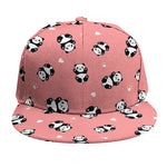 Cute Baby Panda Pattern Print Snapback Cap