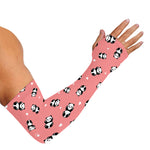 Cute Baby Panda Pattern Print Sun Protection Arm Sleeves