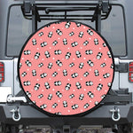 Cute Baby Panda Pattern Print Tire Cover