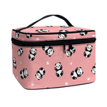 Cute Baby Panda Pattern Print Travel Makeup Bag