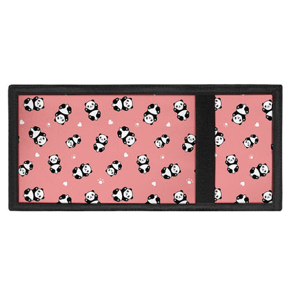 Cute Baby Panda Pattern Print Trifold Wallet
