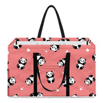 Cute Baby Panda Pattern Print Utility Tote Bag