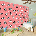 Cute Baby Panda Pattern Print Wall Sticker