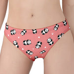 Cute Baby Panda Pattern Print Women's Panties