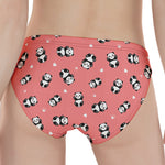 Cute Baby Panda Pattern Print Women's Panties