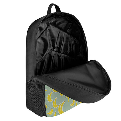 Cute Banana Pattern Print 17 Inch Backpack