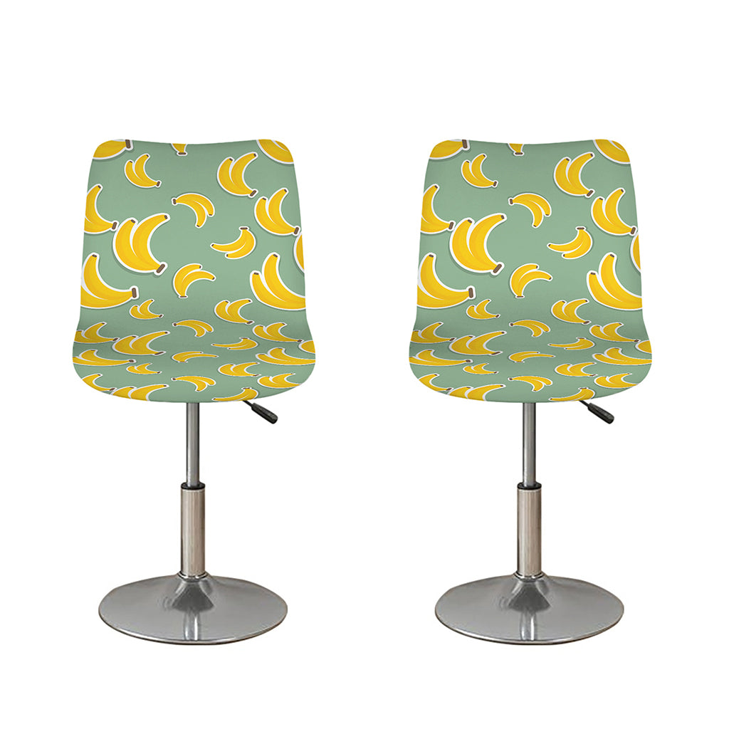 Cute Banana Pattern Print Bar Stool Covers