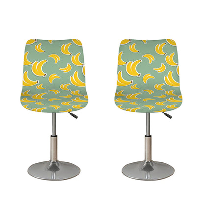 Cute Banana Pattern Print Bar Stool Covers