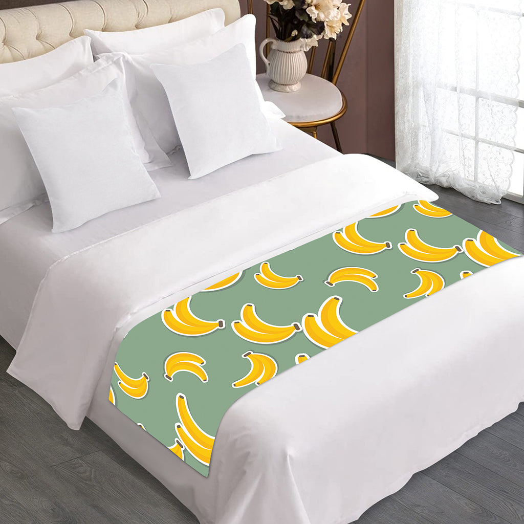 Cute Banana Pattern Print Bed Runner