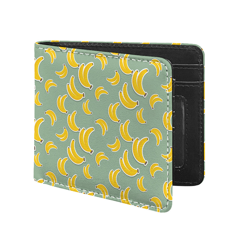 Cute Banana Pattern Print Bifold Wallet