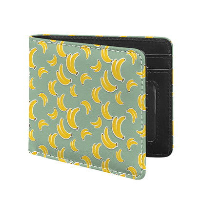 Cute Banana Pattern Print Bifold Wallet