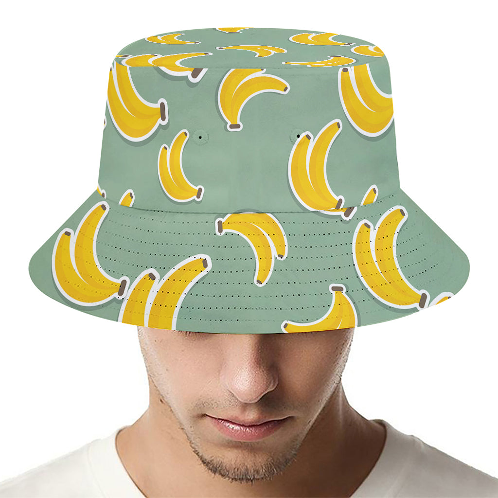 Cute Banana Pattern Print Bucket Hat