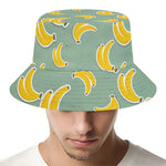 Cute Banana Pattern Print Bucket Hat