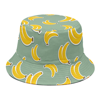 Cute Banana Pattern Print Bucket Hat