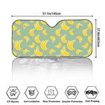 Cute Banana Pattern Print Car Windshield Sun Shade
