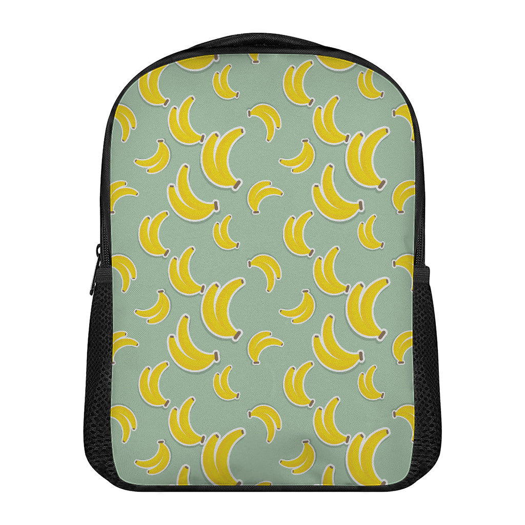Cute Banana Pattern Print Casual Backpack