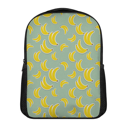 Cute Banana Pattern Print Casual Backpack