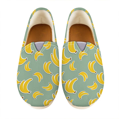 Cute Banana Pattern Print Casual Shoes