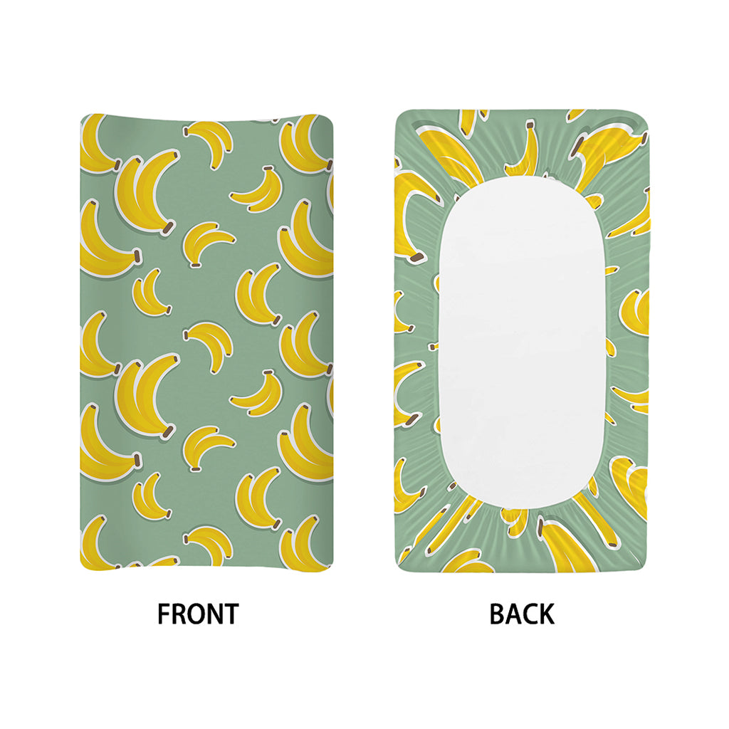 Cute Banana Pattern Print Changing Pad Cover