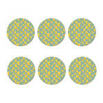 Cute Banana Pattern Print Coaster Set