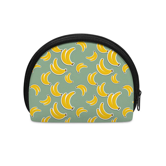 Cute Banana Pattern Print Coin Purse