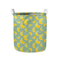 Cute Banana Pattern Print Collapsible Laundry Basket