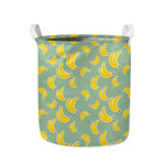 Cute Banana Pattern Print Collapsible Laundry Basket