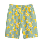 Cute Banana Pattern Print Cotton Shorts