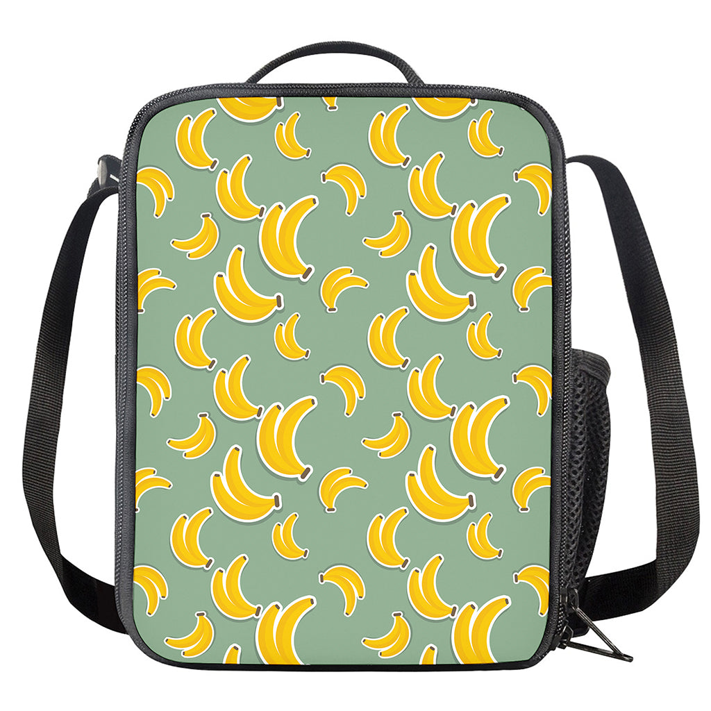 Cute Banana Pattern Print Crossbody Lunch Bag